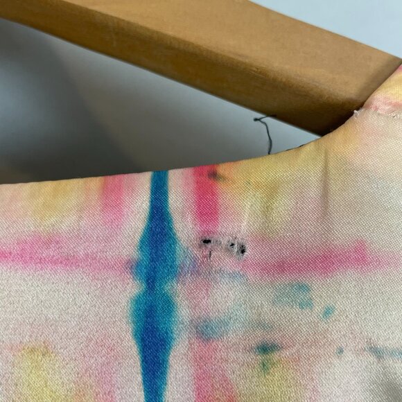 H&M Kimono Robe Shibori Tie-Dye Reversible Open Front Women Size 10 Reversible - Picture 9 of 16